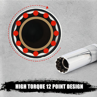 Sakerplus® Magnetic Spark Plug Socket Set