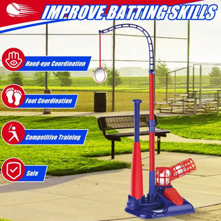 Sakerplus® Youth Automatic Baseball Pitching Machine Set