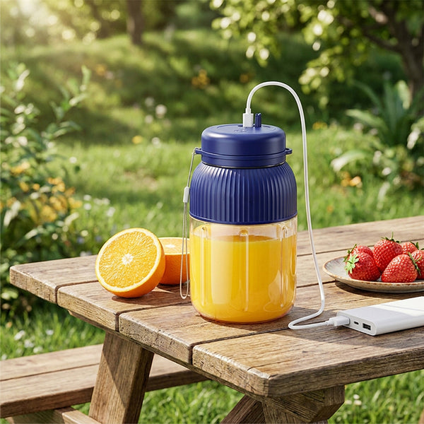 Sakerplus® Portable Wireless Blender Cup With Dual Lids