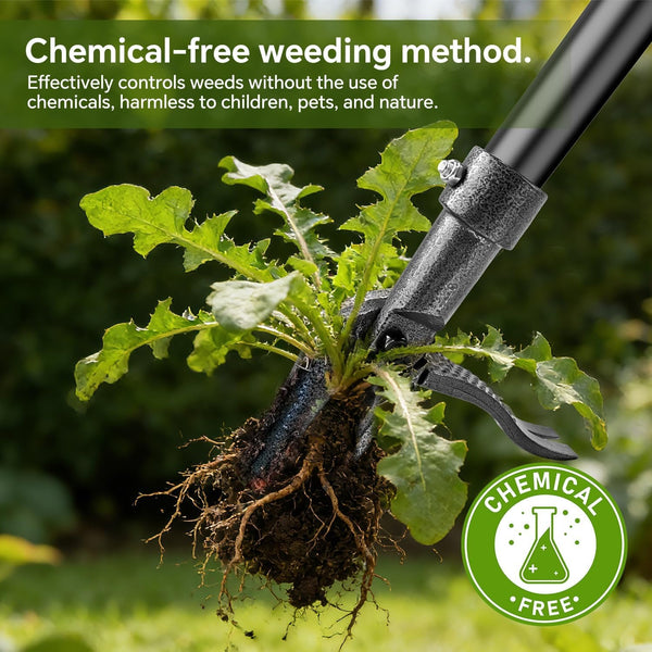 Sakerplus® Long Handle Steel Weed Remover