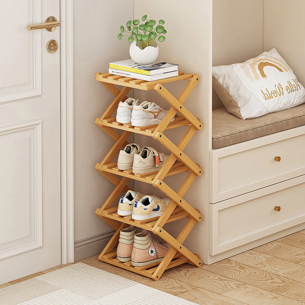 Sakerplus® Vertical Narrow Folding Shoe Storage Rack