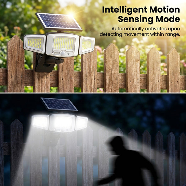 Sakerplus® Outdoor Solar Motion Sensor Security Light