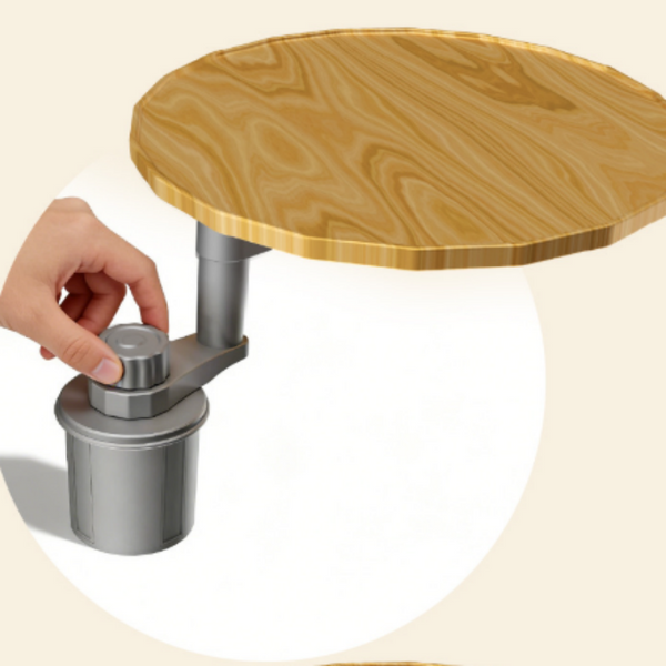 Sakerplus® 360° Rotating Wooden Car Cupholder Tray