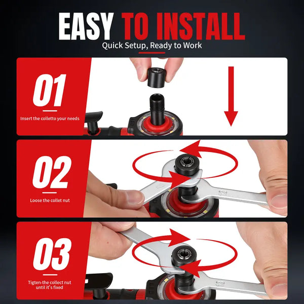 Sakerplus® Cordless Right Angle Die Grinder Tool