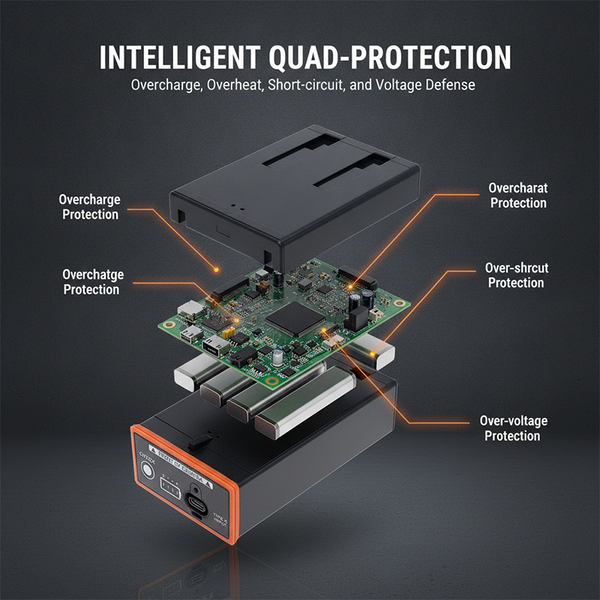Sakerplus® Rechargeable Lithium Battery Pack for Moultrie EDGE Series Trail Cameras