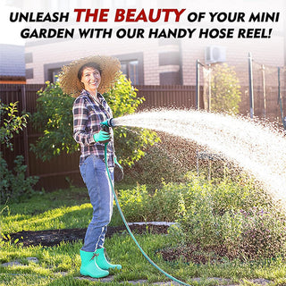 Carrete de manguera de jardín portátil retráctil Sakerplus®