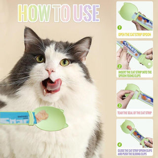Sakerplus® Cat Treat Squeeze Feeding Spoon