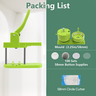 Sakerplus® Button Badge Maker Press Machine