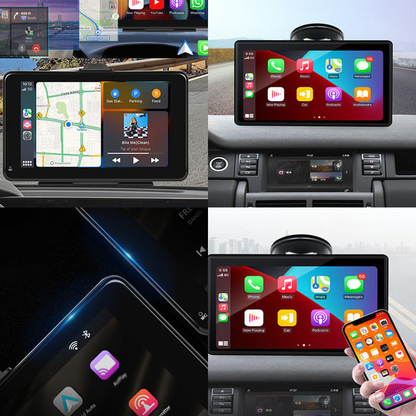 Estéreo portátil con pantalla táctil inalámbrico Sakerplus® CarPlay