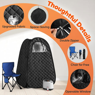 Sakerplus® Portable Foldable Steam Sauna Tent