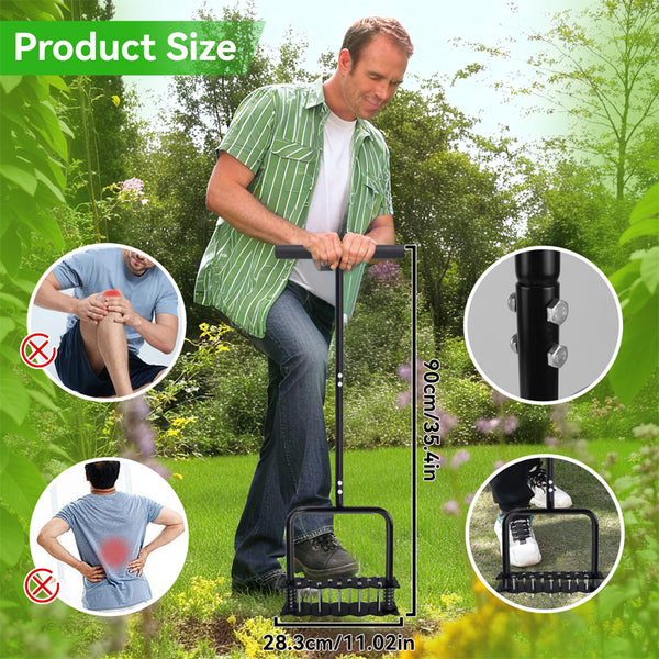 Sakerplus® Heavy Duty Lawn Aerator With Spikes