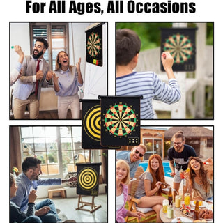 Sakerplus® Magnetic Dart Board Double-Sided Game