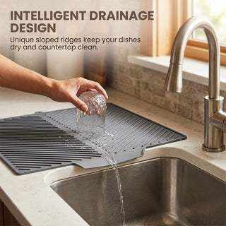 Sakerplus® Dish Drying Silicone Drain Mat