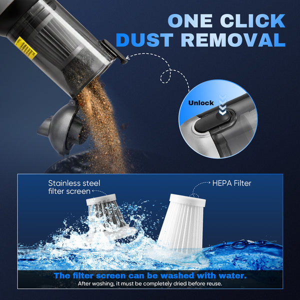 Saker 4 in 1 Handheld Car Vacuum