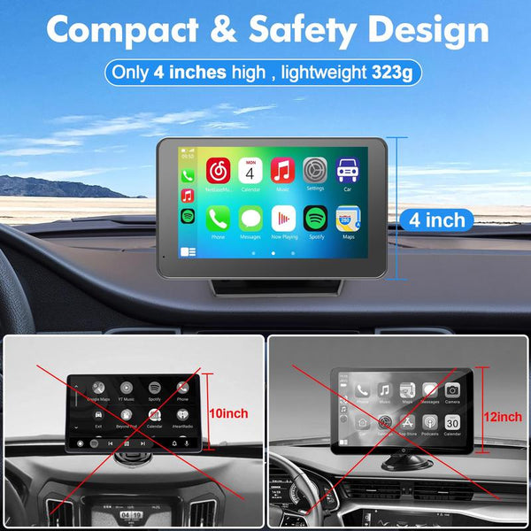 Pantalla táctil inalámbrica portátil Sakerplus® CarPlay