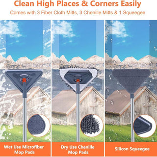 Sakerplus® Wall Mop Cleaner With Long Handle