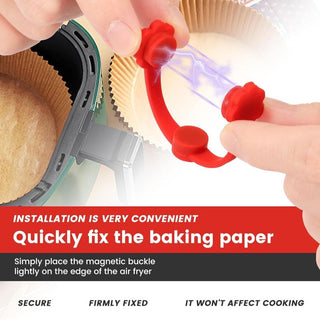 Hebillas magnéticas de silicona para freidora de aire Sakerplus®
