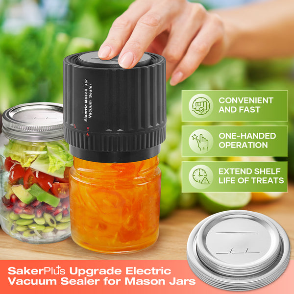 SakerPlus Electric Mason Jar Vacuum Sealer