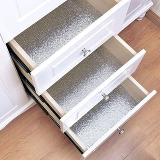 Sakerplus® Waterproof & Oil-Proof Orange Peel Aluminum Foil Contact Paper