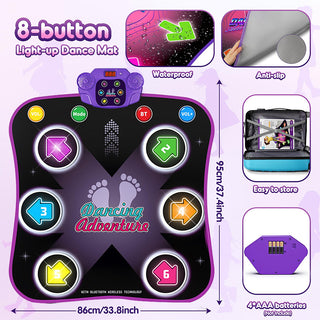 Sakerplus® LED Bluetooth Kids Dance Mat