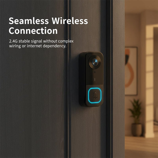 Sakerplus® Wireless Smart Video Doorbell Camera System