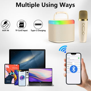 Sakerplus® Mini Portable Karaoke Speaker Set