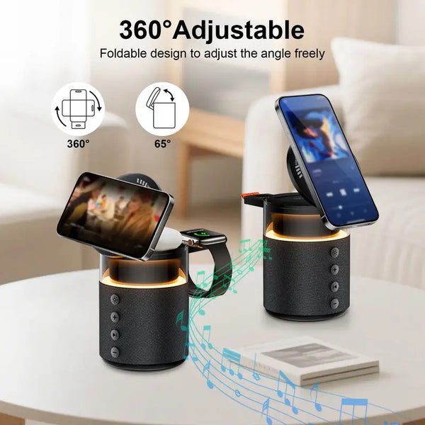 Sakerplus® 5-in-1 Magnetic Wireless Charging Station