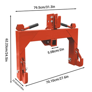Sakerplus® 3 Point Adjustable Tractor Quick Hitch