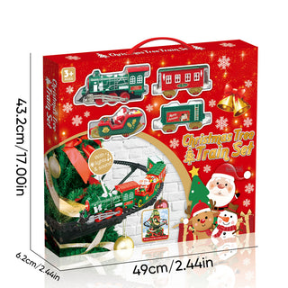 Sakerplus Christmas Tree Train Set Toy