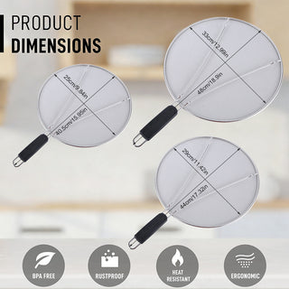 Sartén antisalpicaduras de acero inoxidable Sakerplus®