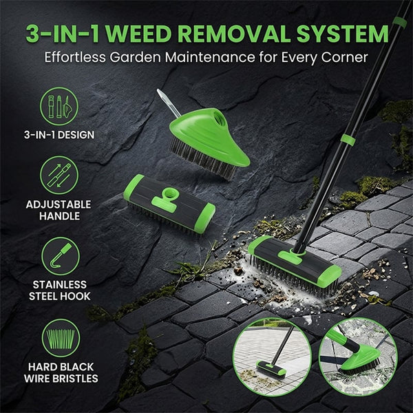 Sakerplus® 3-in-1 Versatile Weed Brush Combo Set