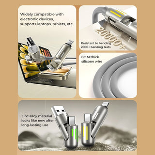 Sakerplus 240W 4-in-1 USB C Cable