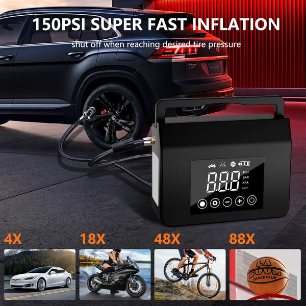 Sakerplus® Portable Tire Inflator Jump Starter