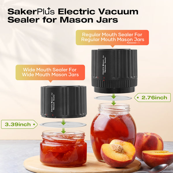 SakerPlus Electric Mason Jar Vacuum Sealer