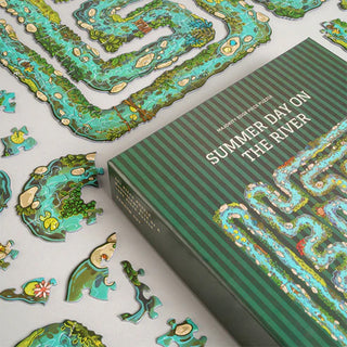 Sakerplus® Edgepiece Puzzle summer day on the river