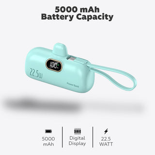 Banco de energía con cápsula y pantalla digital Sakerplus®