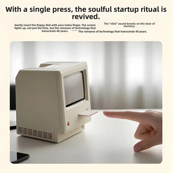 Sakerplus® Retro Computer Mini Desktop Clock