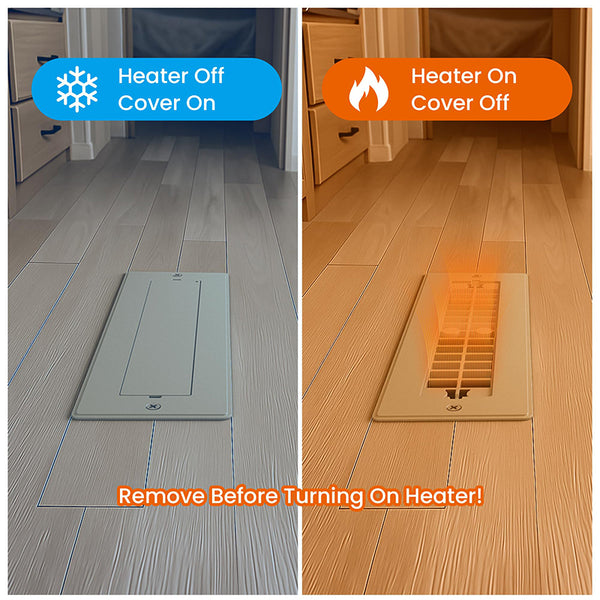 Sakerplus® Aluminum Floor Vent Covers With Magnet Cover