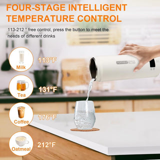 Sakerplus Portable Travel Electric Tea Kettle