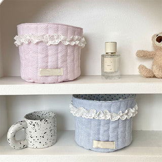 Sakerplus® Fabric Desktop Storage Basket Organizer