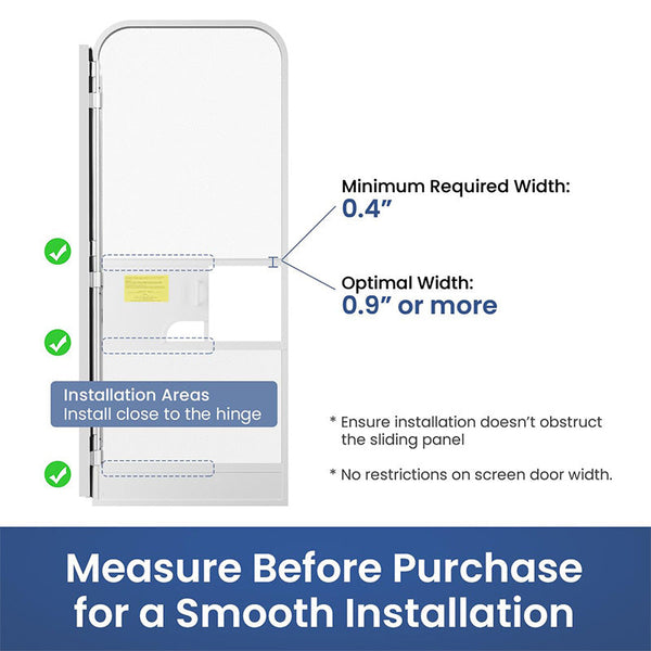 Sakerplus® RV Screen Door Auto Closer