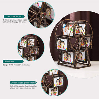 Sakerplus® Retro Vintage Rotating Ferris Wheel Frame