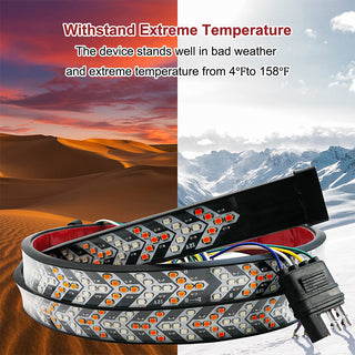 Sakerplus® Ultra Bright Sequential Tailgate Light Bar