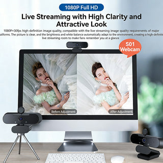 Sakerplus® Ultra HD 4K Webcam With Microphone