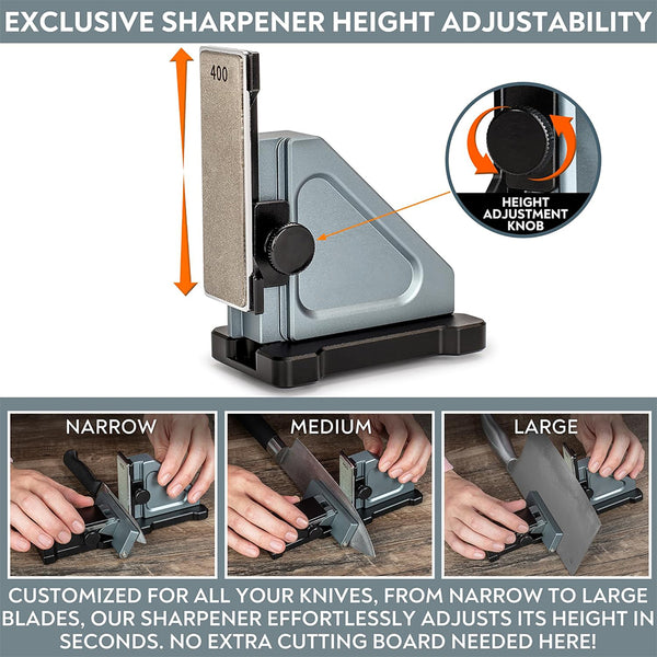 Afilador de cuchillos giratorio ajustable Sakerplus®