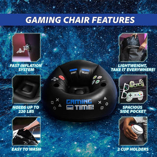 Sakerplus® Inflatable Gaming Bean Bag Chair