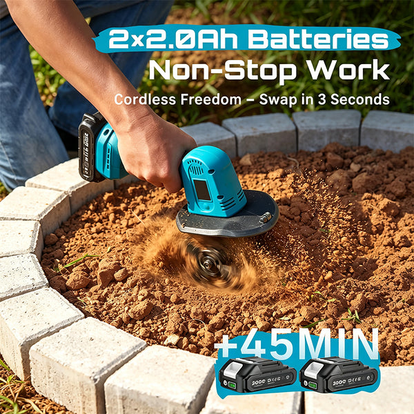 Sakerplus® Mini Cordless Electric Garden Tiller Cultivator