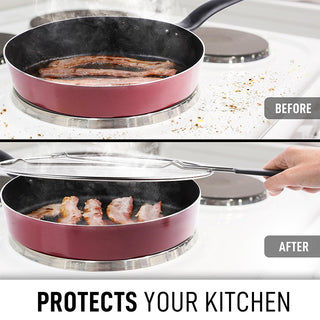 Sartén antisalpicaduras de acero inoxidable Sakerplus®