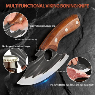 Sakerplus® Sharp Outdoor Meat Cleaver Knife