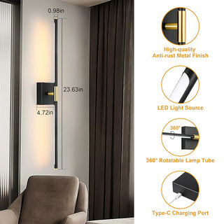 Sakerplus® Battery Operated Modern Wall Sconces